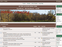Tablet Screenshot of hoosierhunting.com